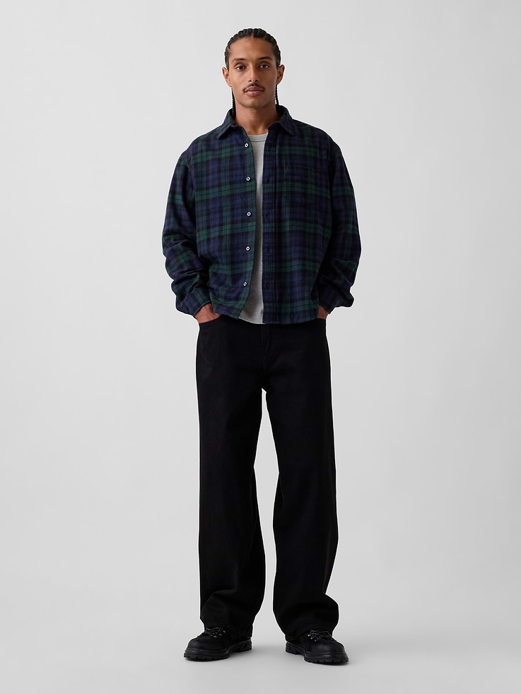 Image 2 de 5, Chemise décontractée en flanelle