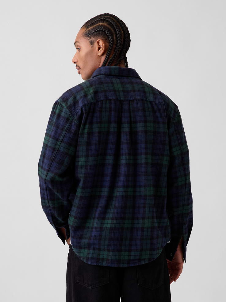 Image 3 de 5, Chemise décontractée en flanelle
