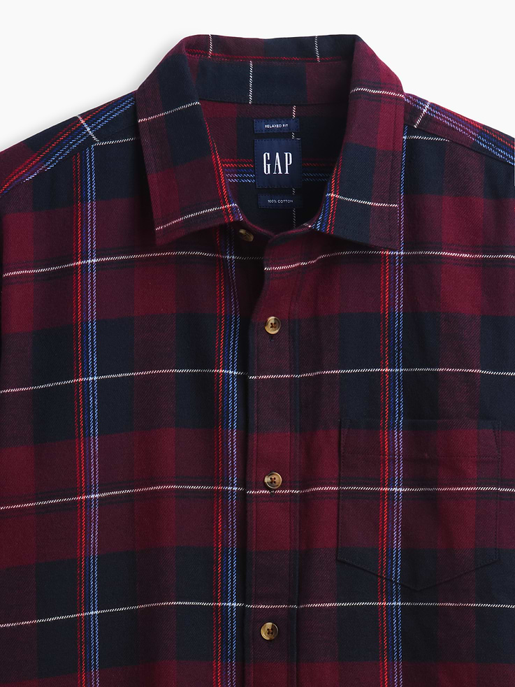 Image 4 de 5, Chemise décontractée en flanelle