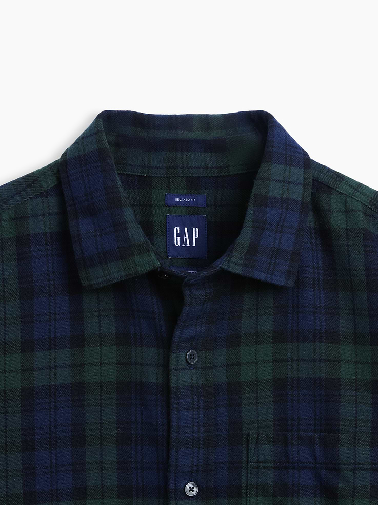 Image 4 de 5, Chemise décontractée en flanelle
