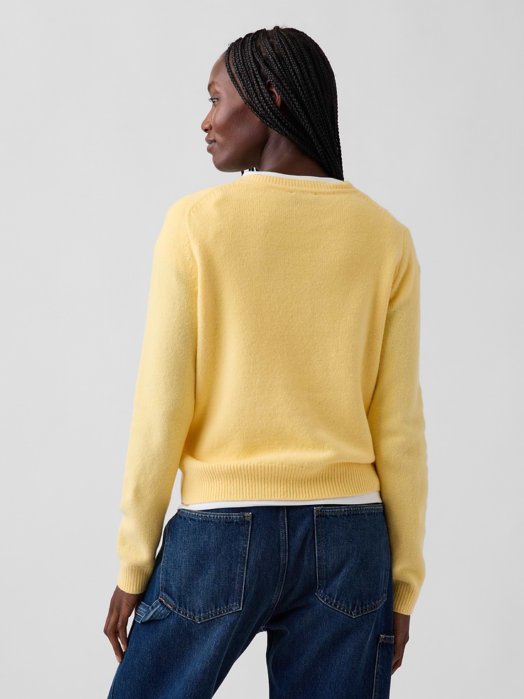Image 3 of 5, CashSoft Crew Sweater