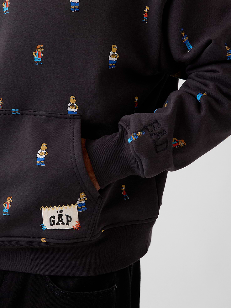 Image 4 of 8, Adult The Simpsons VintageSoft Hoodie