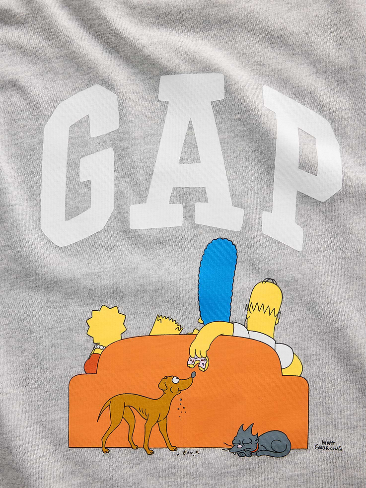 Image 6 of 8, Adult The Simpsons Graphic T-Shirt