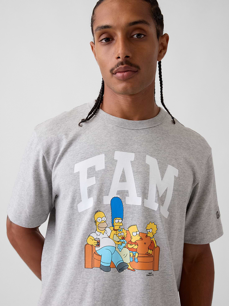 Image 4 of 8, Adult The Simpsons Graphic T-Shirt