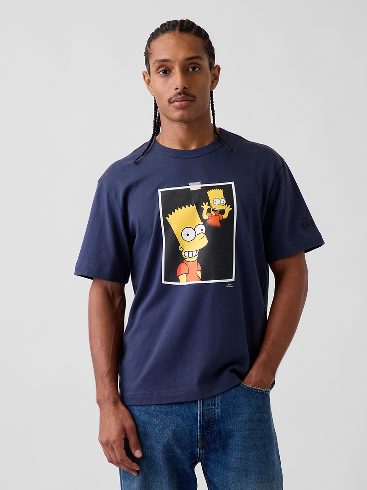 Image 1 of 7, Soft cotton graphic T-shirt. In a relaxed fit., Crewneck., Short sleeves., The Simpsons graphics., Product #907427