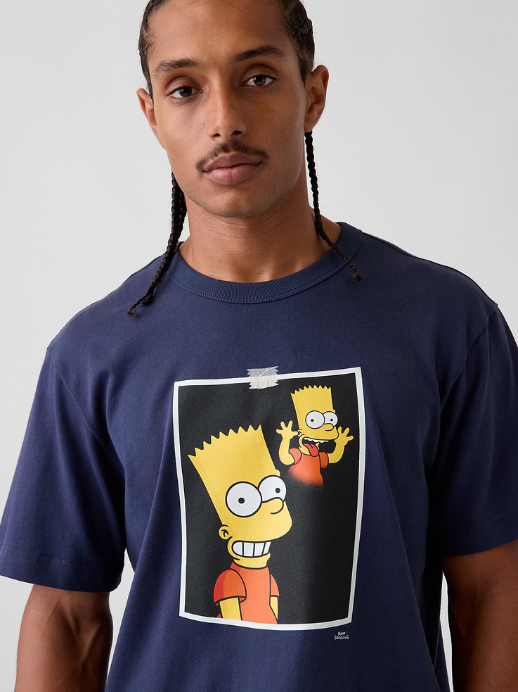 Image 4 of 7, Adult The Simpsons Graphic T-Shirt