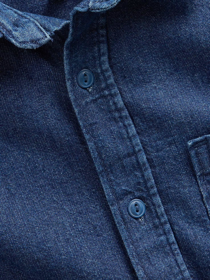 Image 3 of 3, Kids Denim Relaxed Shirt
