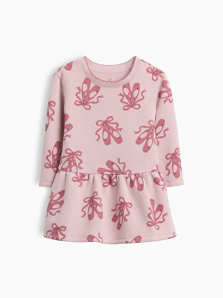 Image 2 of 3, Baby & Toddler Sweatshirt Dress