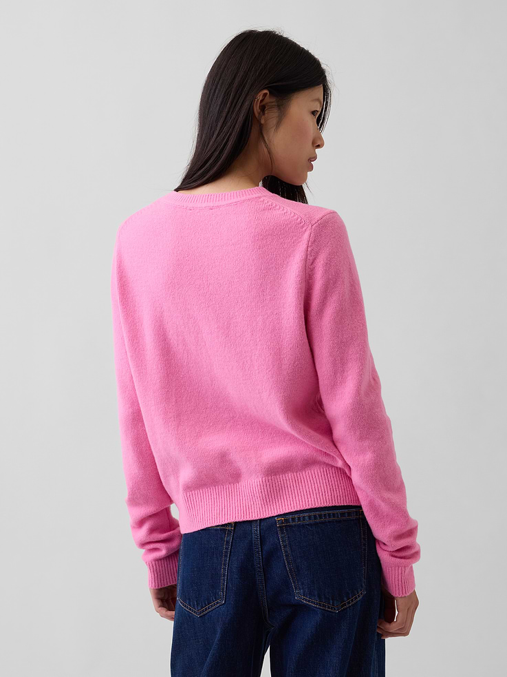 Image 3 of 5, CashSoft Crew Sweater
