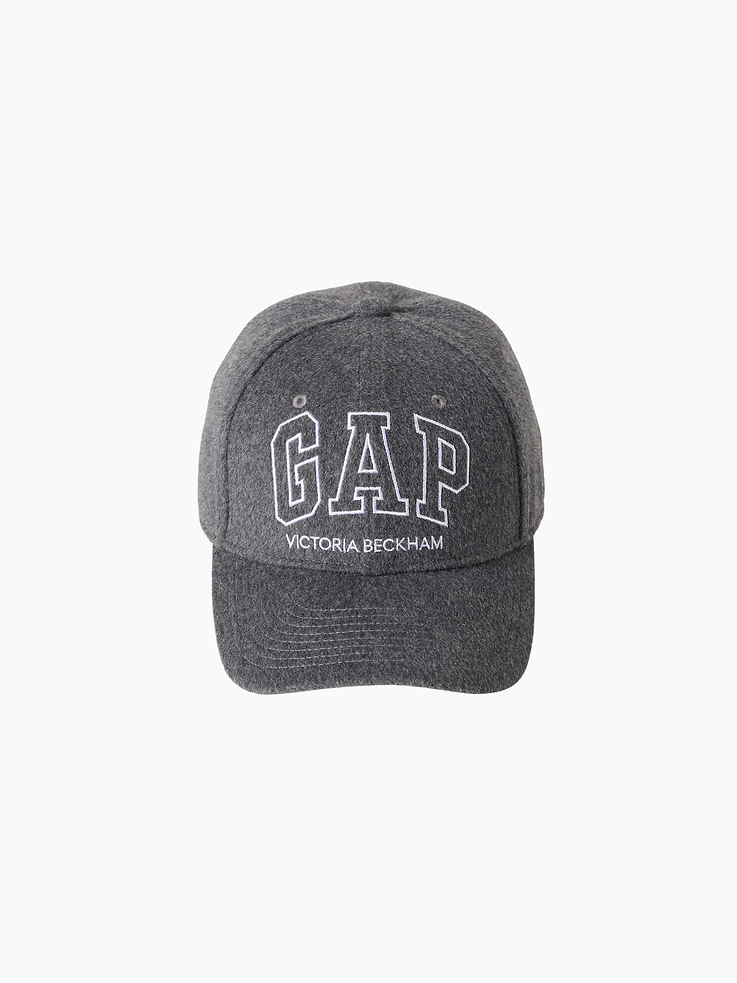 Image 2 of 4, Gap × Victoria Beckham Wool-Blend Logo Baseball Hat