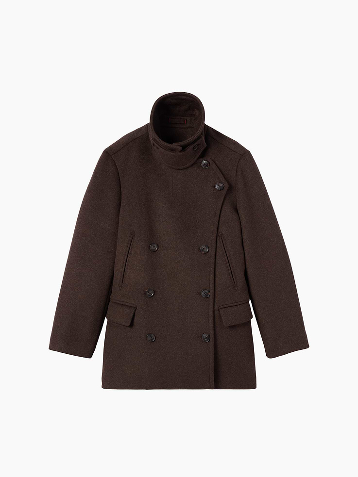 Image 9 of 10, Gap × Victoria Beckham Oversized Wool-Blend Peacoat
