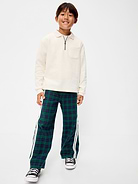 Image 3 of 5, Pull-On Baggy Plaid Flannel Pants for Boys