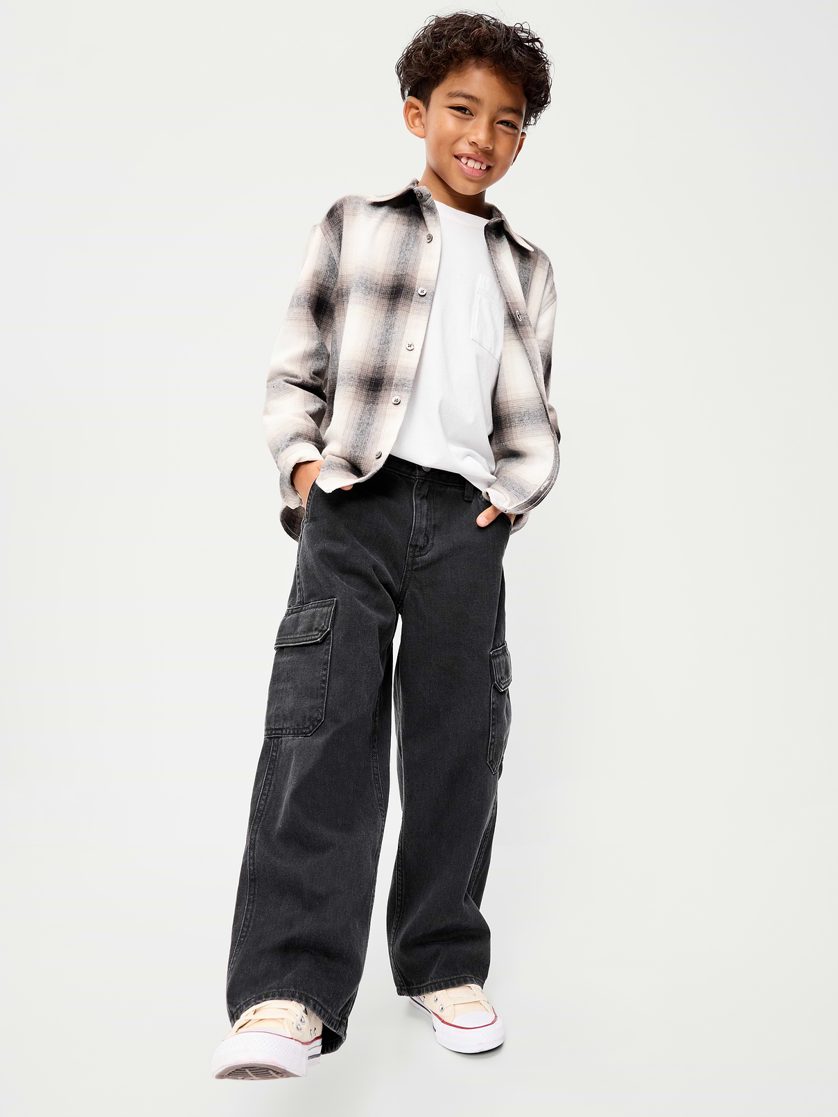 Image 3 of 4, Super Baggy Cargo Jeans for Boys