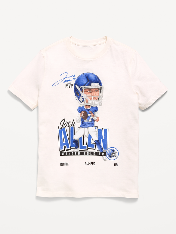 Buffalo Bills Josh Allen Gender-Neutral Graphic T-Shirt for Kids