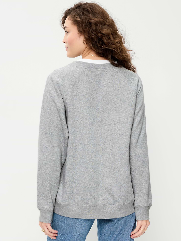 Image 2 of 9, Old Navy x Disney Oversized Raglan Sweatshirt for Women
