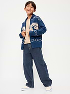 Image 3 of 5, Baggy Non-Stretch Jeans for Boys