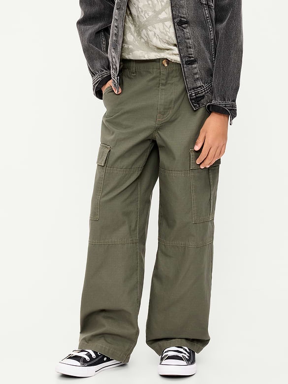 Baggy Cargo Ripstop Pants for Boys