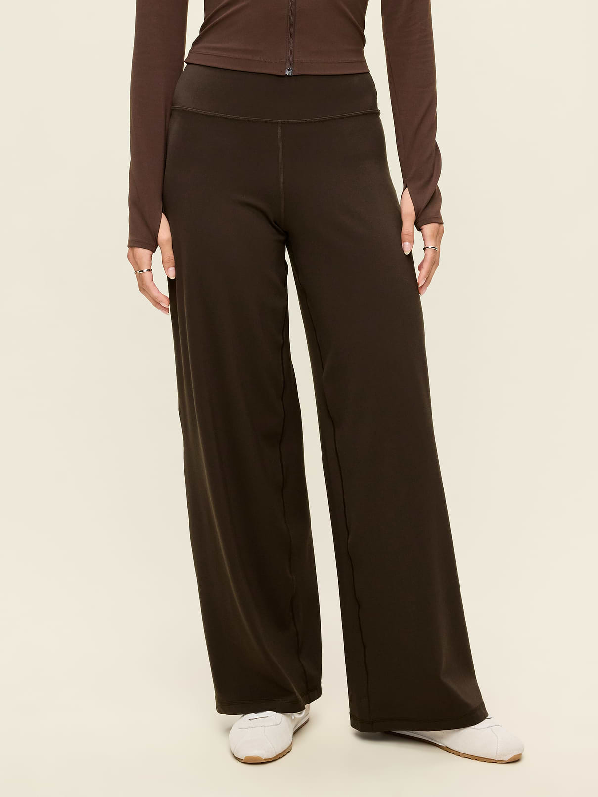 High-Waisted StudioSmooth Wide-Leg Pants