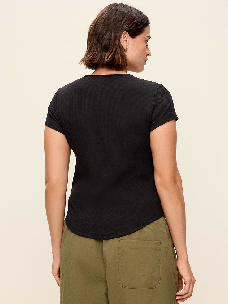 Image 7 of 10, CloudLite Crew-Neck Ribbed T-Shirt
