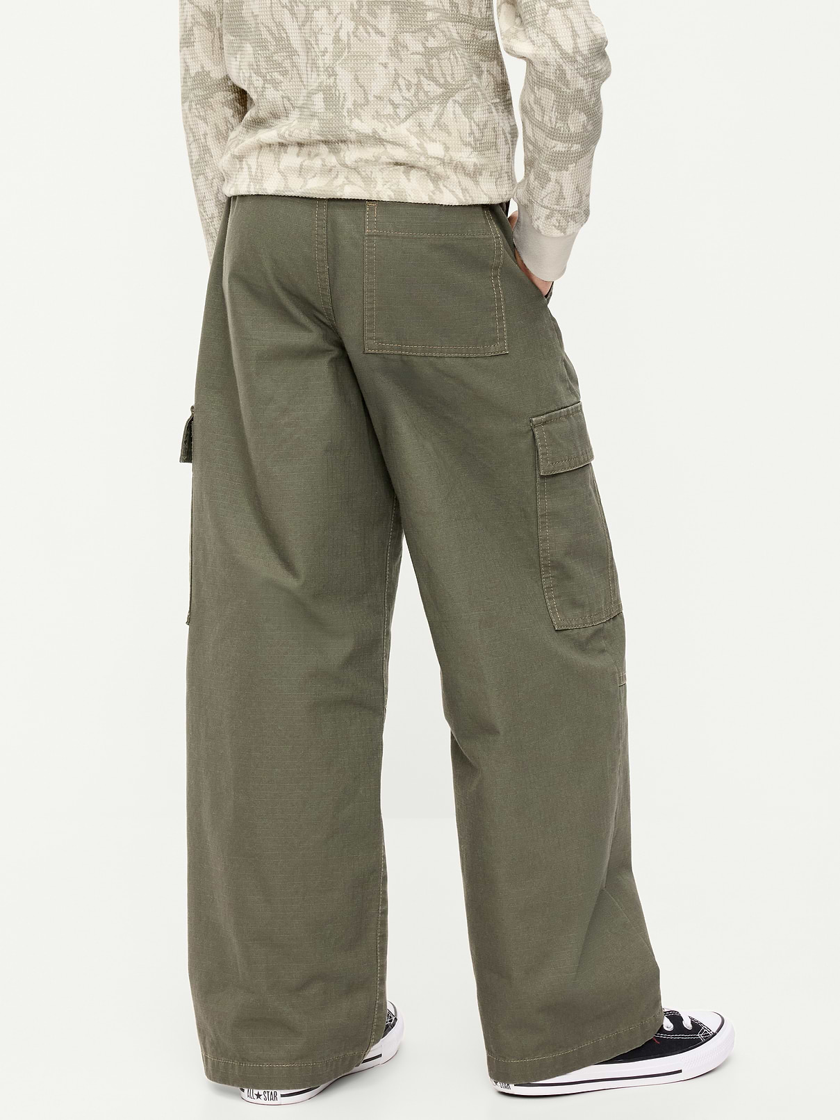 Image 2 of 3, Baggy Cargo Ripstop Pants for Boys