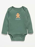 Image 1 of 1, envelope neckline, long sleeves, graphic at front, snaps along inseam, Product #1184677