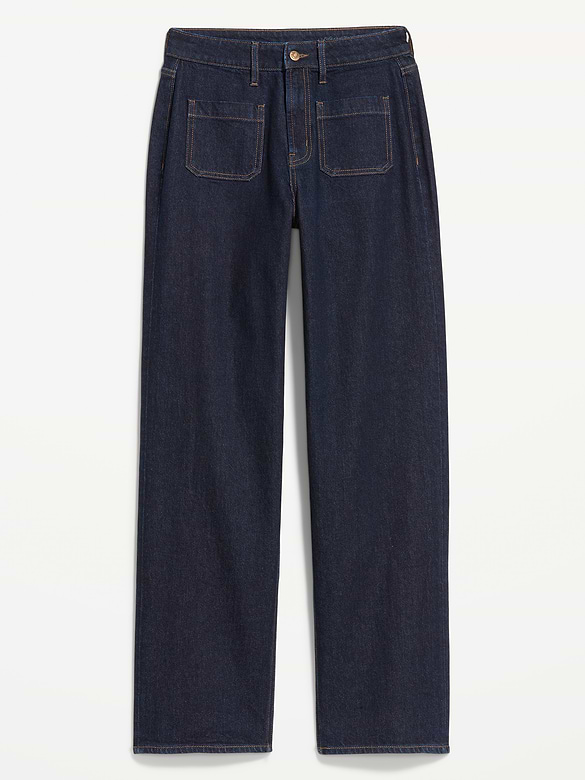 Curvy Extra High-Waisted Wide-Leg Jeans