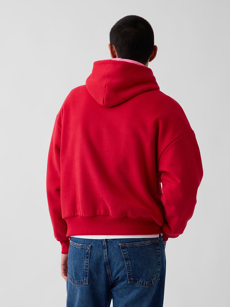 Image 3 of 9, Adult VintageSoft Reversible Oversized Logo Hoodie