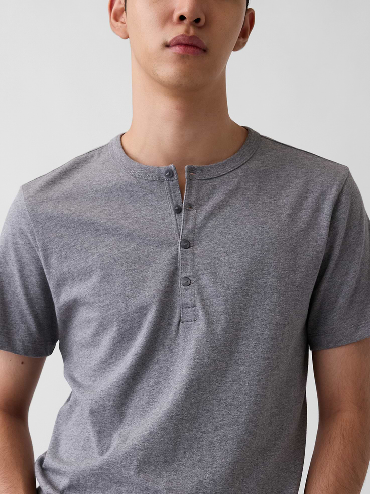 Image 4 of 5, Henley T-Shirt