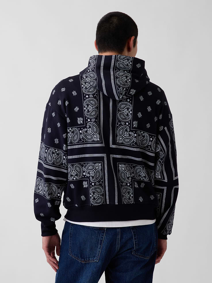 Image 3 of 8, Adult VintageSoft Bandana Oversized Logo Hoodie