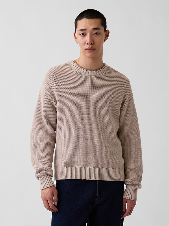 Relaxed Shaker Sweater