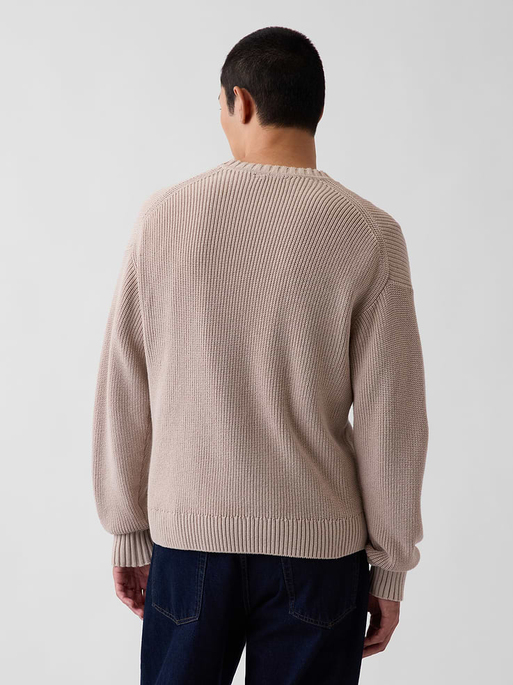 Image 3 of 5, Relaxed Shaker Sweater