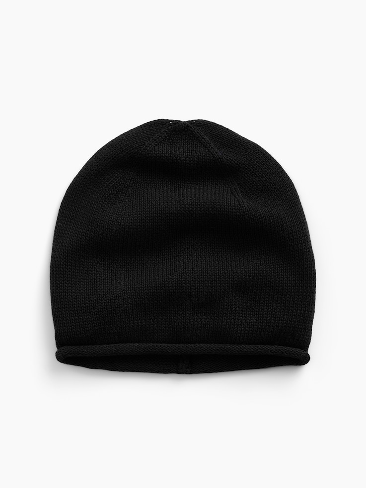 Image 1 of 3, Soft knit cotton beanie., Rolled hem., Product #912235