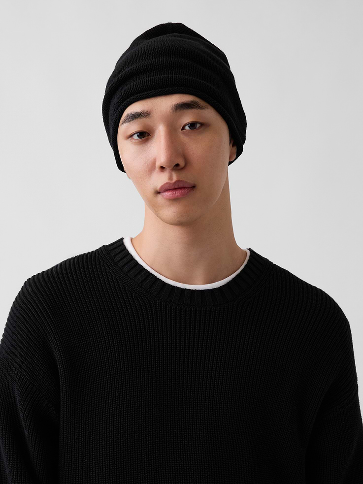 Image 2 of 3, 100% Cotton Beanie
