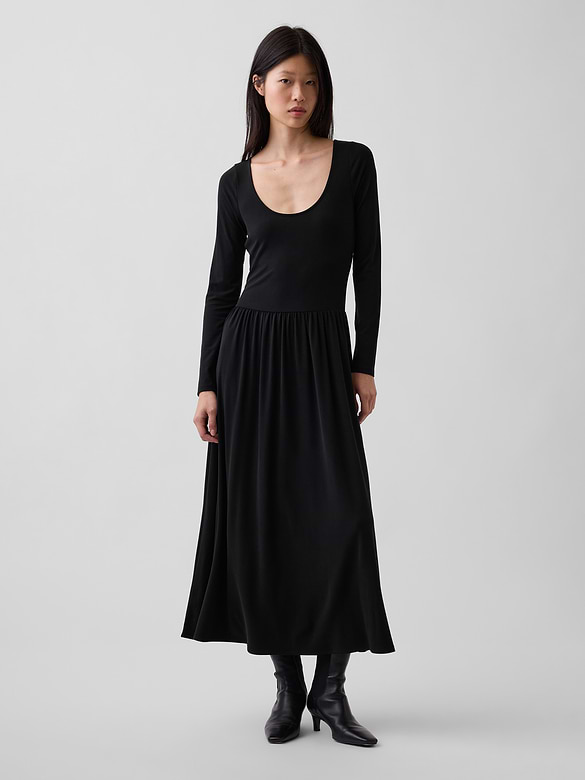 Drop-Waist Maxi Dress