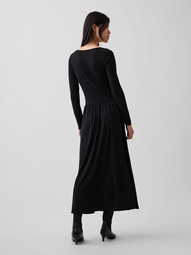 Image 2 of 5, Drop-Waist Maxi Dress