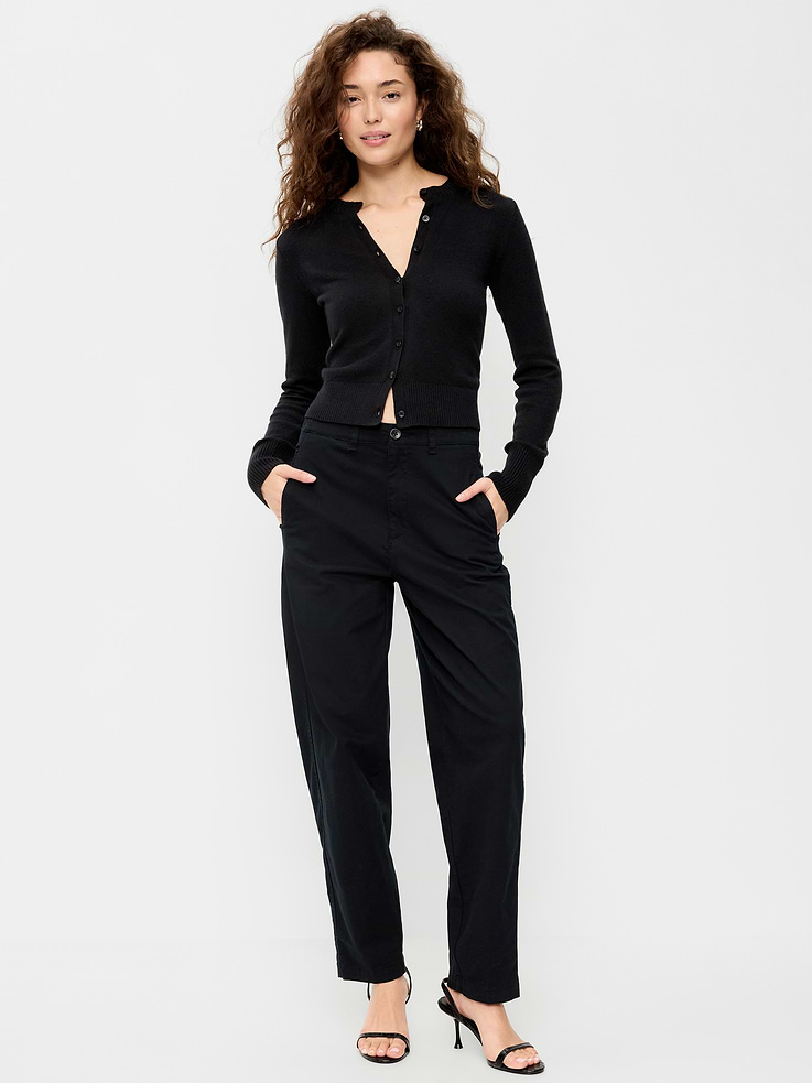 Image 1 of 10, Meet our new and improved OGC Chino, ft. a more streamlined fit and better butt., elasticized center back, button front, belt loops, zip fly, diagonal front pockets, back patch pockets, available in maternity sizes, Product #857281