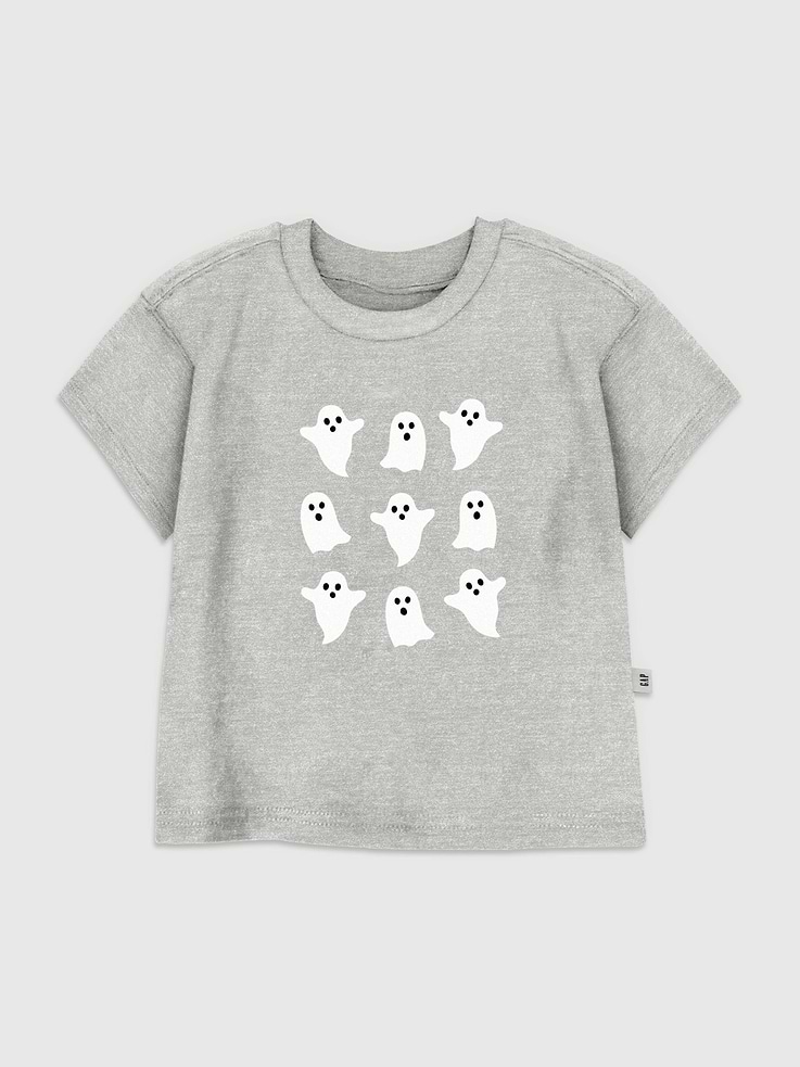 Image 1 of 3, Soft cotton T-shirt., Crewneck., Short sleeves., Cute Ghost Grid graphic at front., Fifth Sun is an internationally recognized manufacturer of exclusive licensed graphic apparel and innovative fashions for premium brands like Star Wars, Disney, Marvel, and Nintendo., This item is printed on demand.