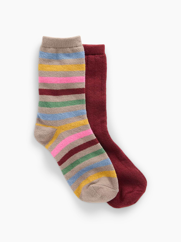 Kids CashSoft Crew Socks (2-Pack)