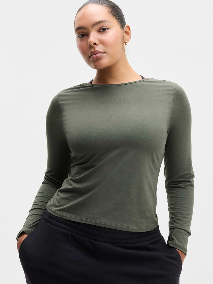 Image 1 of 5, FOR: Your workday commute and weekend travels, from meetings to meetups, FEEL: Premium-weight Stretch Cotton Blend offers breathable softness, FAVE: Infinitely versatile staple plays well with everything, every time, Product #1177551