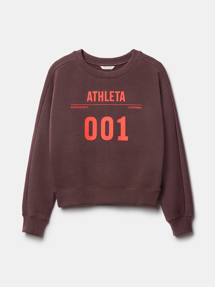 Image 4 of 4, Forever Fleece Crewneck Graphic 001, App exclusive