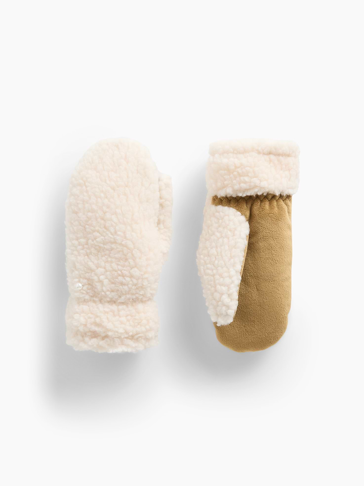 Image 1 of 2, These mitts are made with a cozy sherpa upper., Elasticized cuffs., Product #1185053