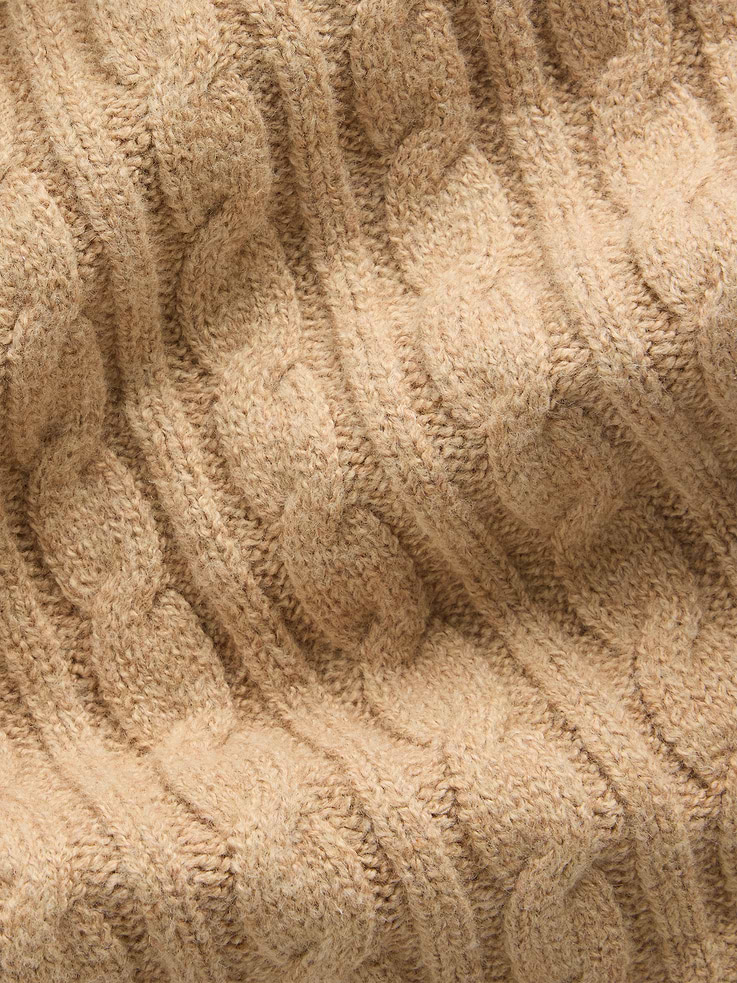 Image 4 of 4, Baby & Toddler CashSoft Cable-Knit Wide-Leg Pants