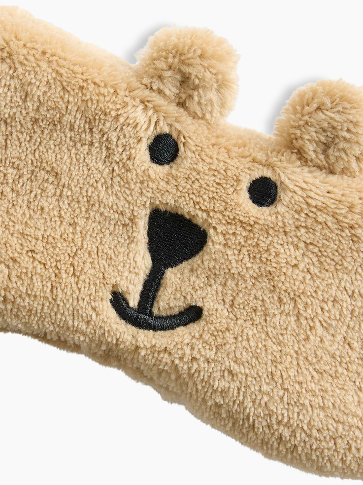 Image 2 of 2, Kids Brannan Bear Sherpa Eye Mask