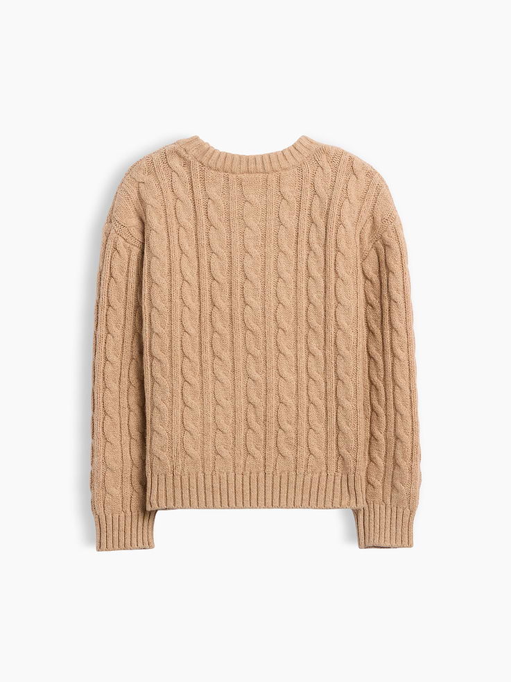 Image 3 of 3, Baby & Toddler CashSoft Cable-Knit Sweater