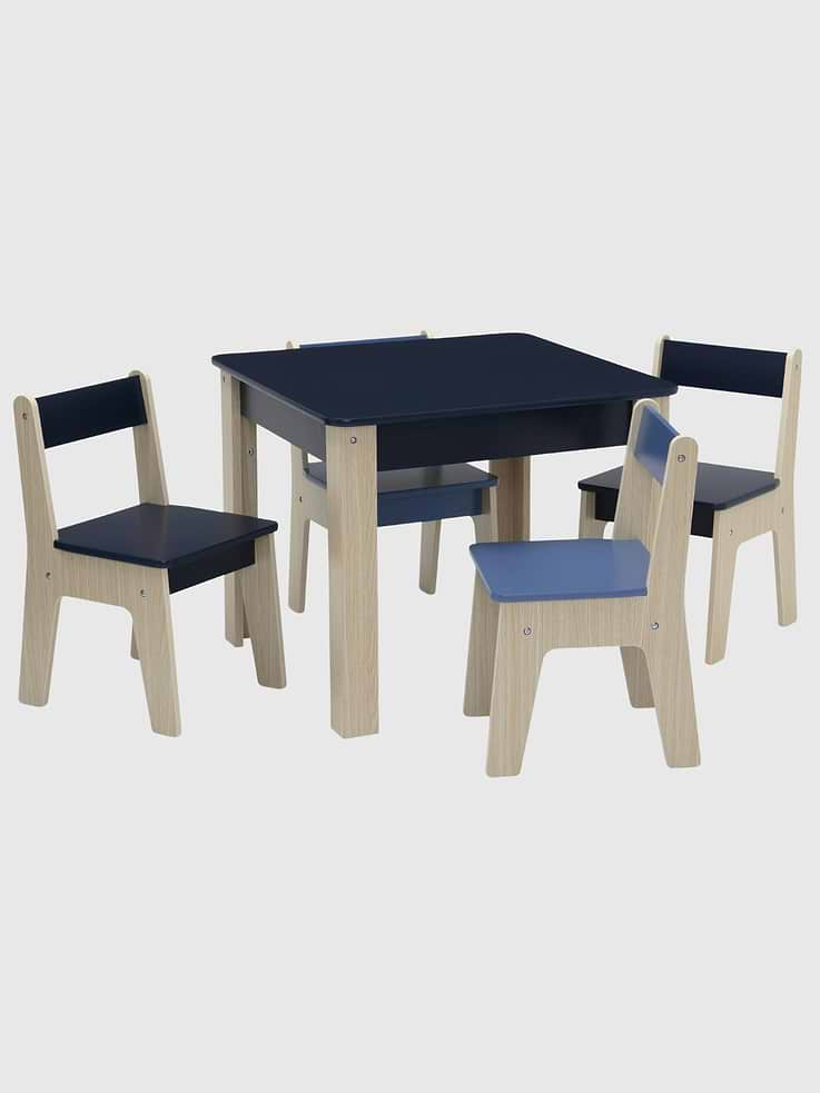 Image 2 of 4, Toddler Table and Chairs Set