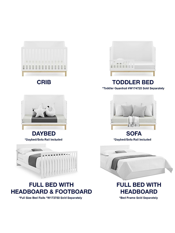 Image 4 of 6, babyGap Oxford Convertible Crib