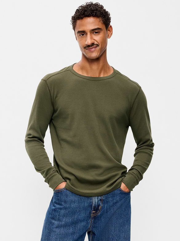 Crew-Neck Waffle T-Shirt