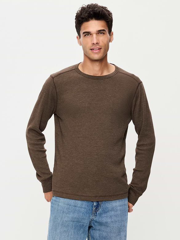 Crew-Neck Waffle T-Shirt