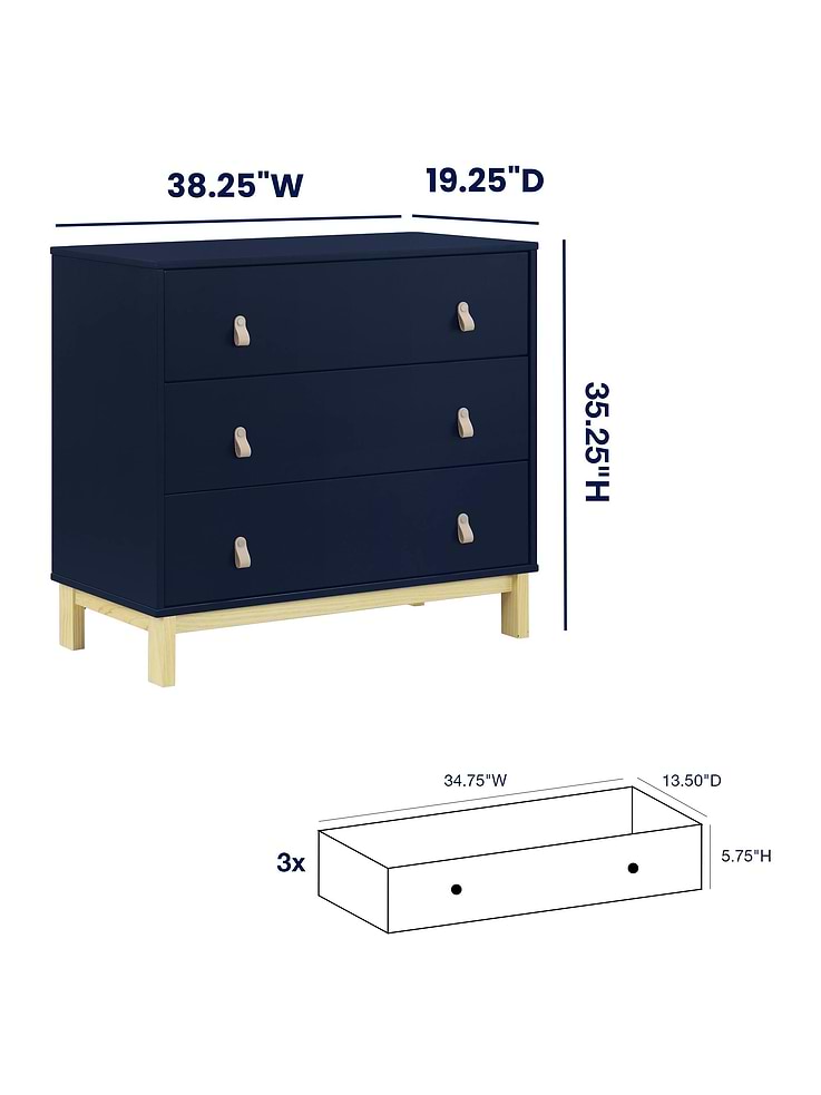 Image 7 of 7, babyGap Legacy Pulls 3 Drawer Dresser