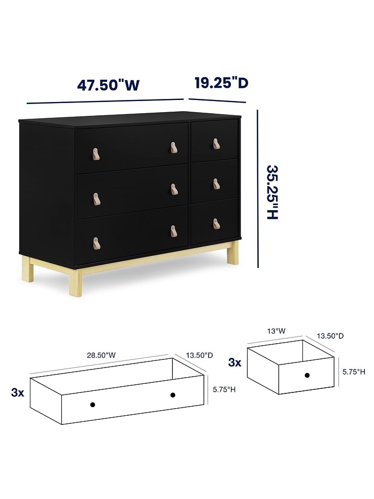 Image 6 of 6, babyGap Legacy Pulls 6 Drawer Dresser